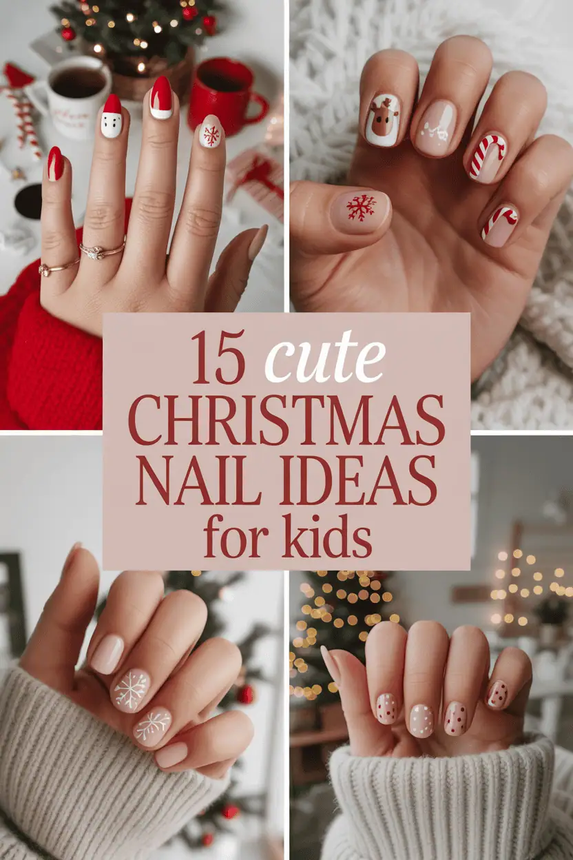 🎅 15 Adorable Christmas Nail Ideas for Kids