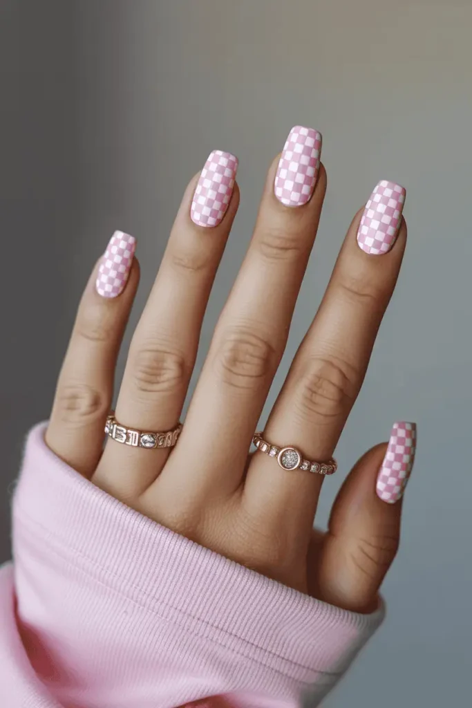 Checkered Birthday Pattern