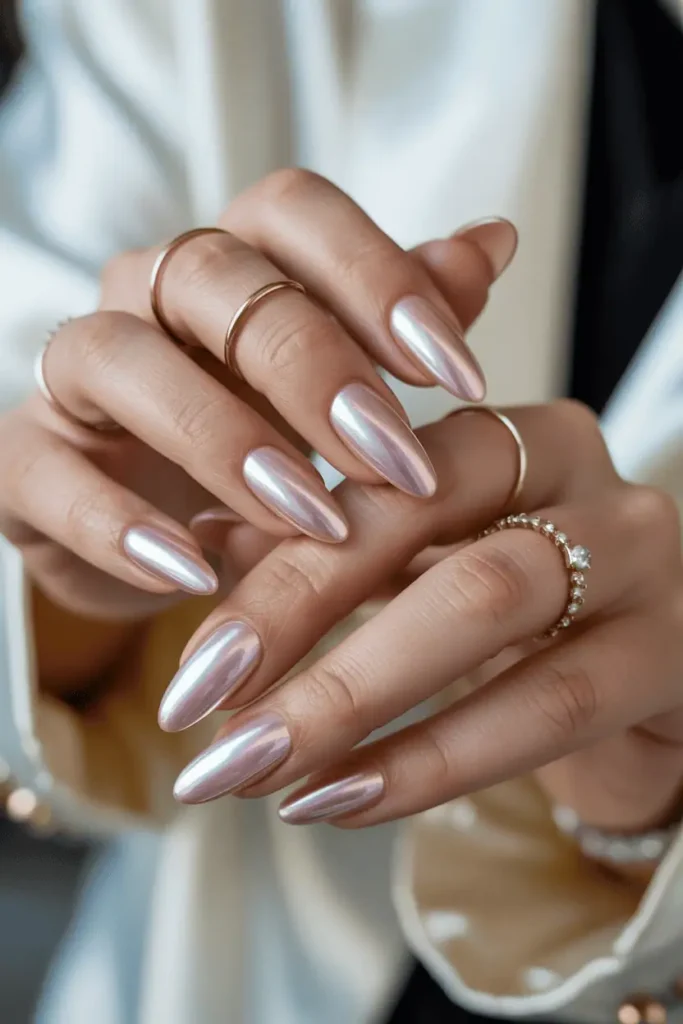 Pearl Chrome on Long Almonds