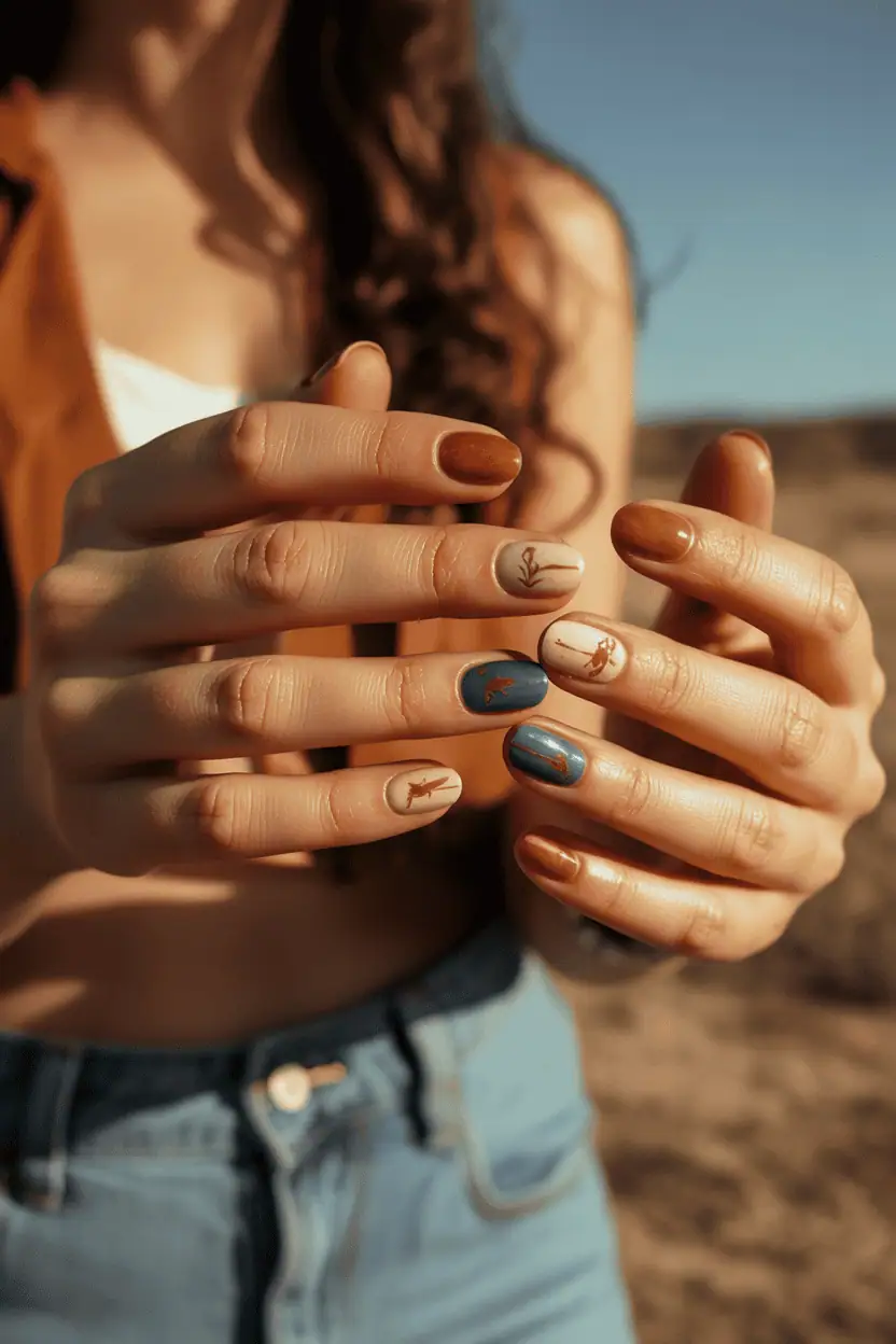 Country Nails: Western-Inspired Nail Art with a Soft, Playful Twist