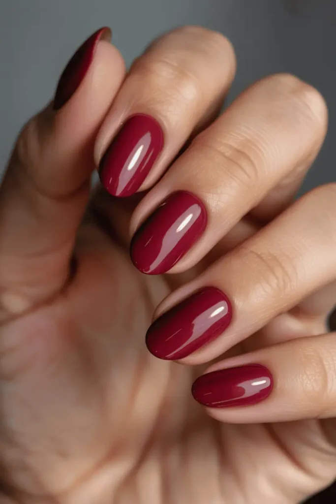 Raspberry Pink Almond Nails