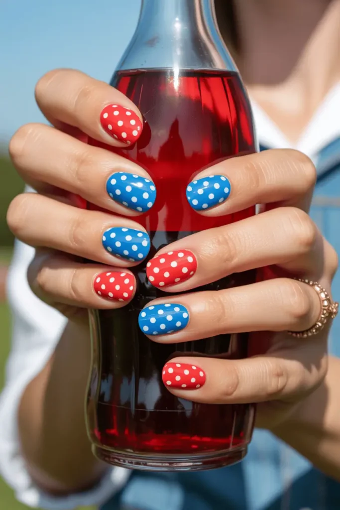 Polka Dot Party Nails