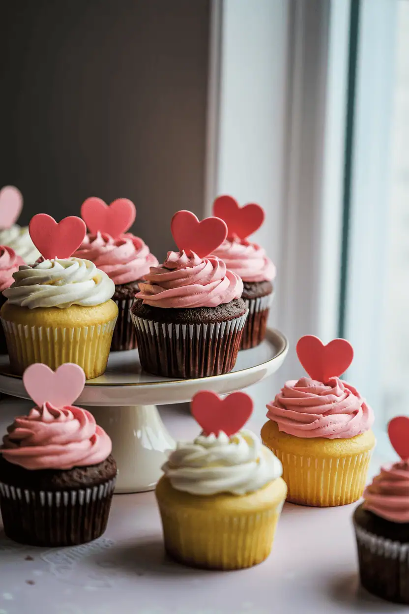 Cute Valentine’s Cupcakes Anyone Can Make