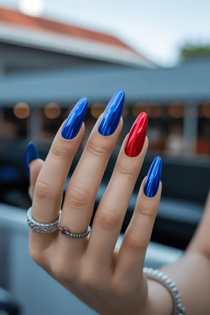 Chrome Metallic Blue