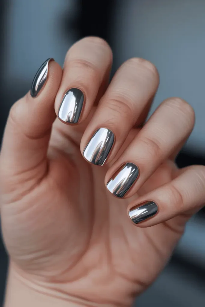 Disco Ball Mirror Nails