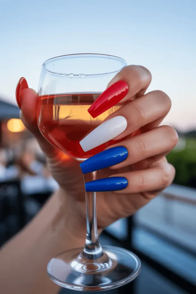 Ombré Red to Blue Gradient