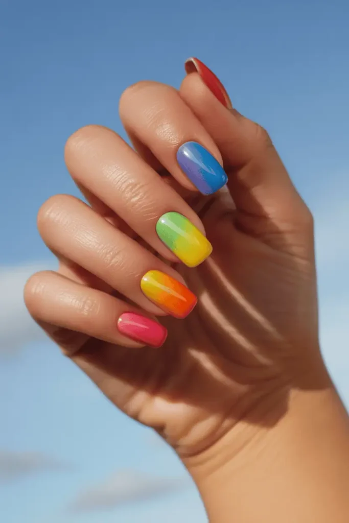Rainbow Ombre Birthday Set