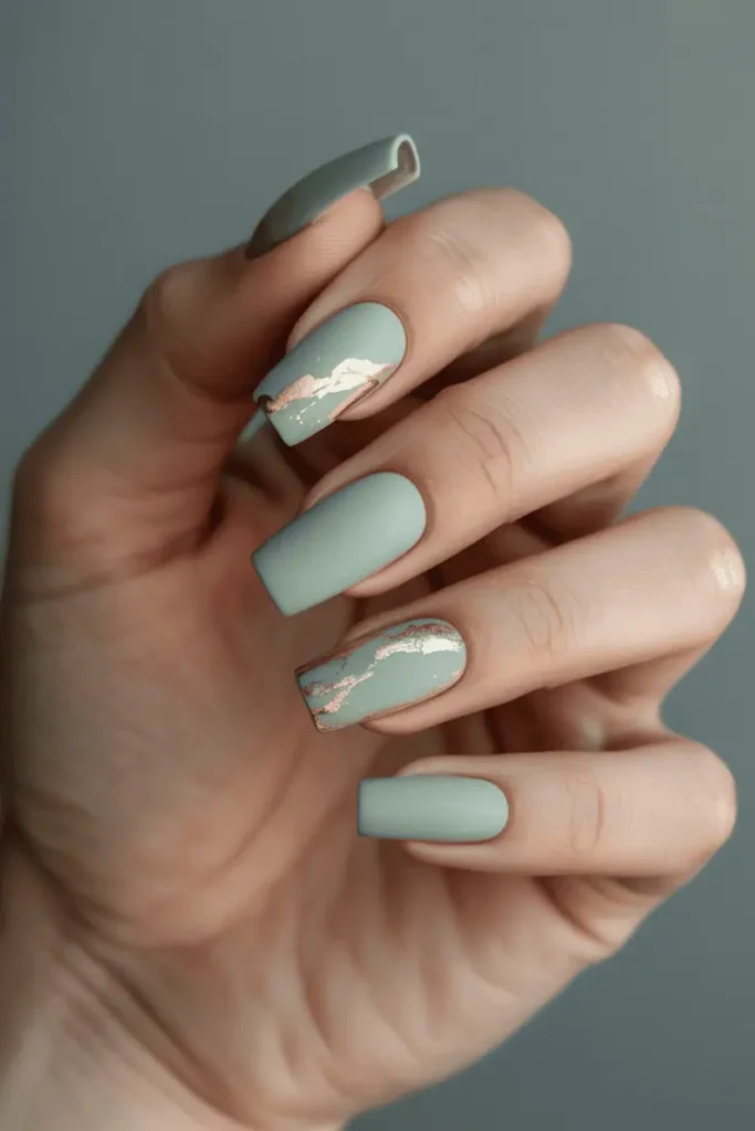 Sage Green with Gold Foil Details