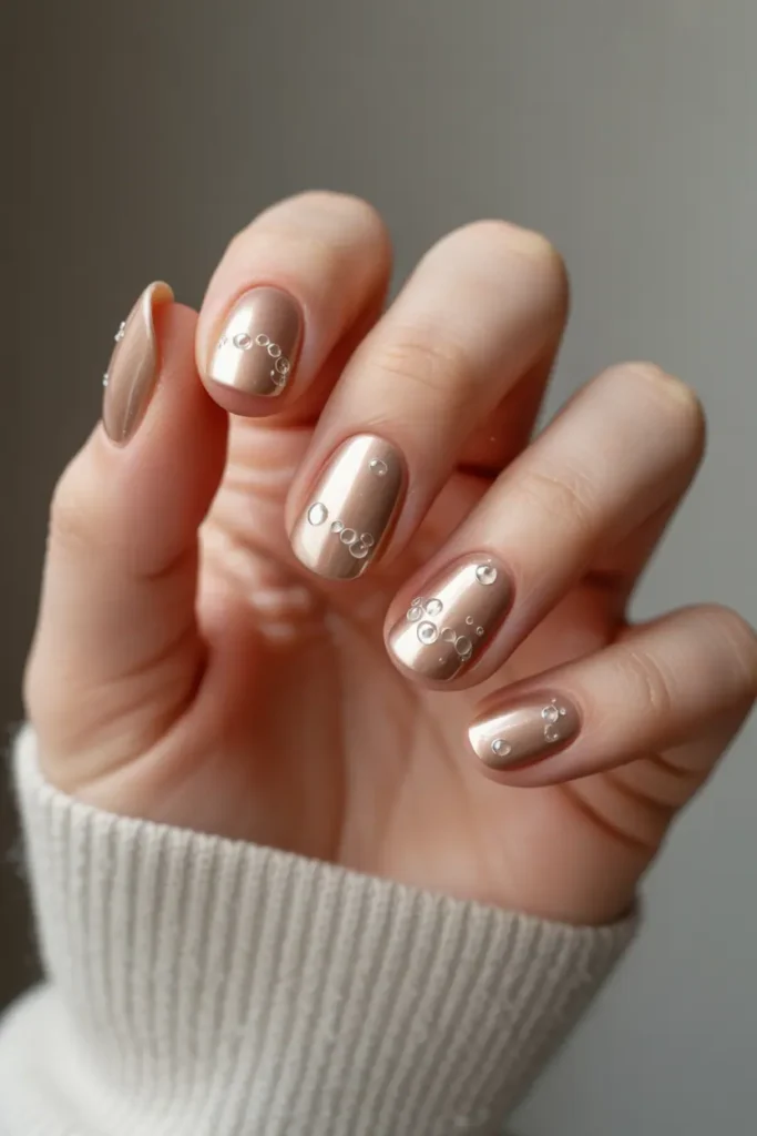 Champagne Bubble Nails