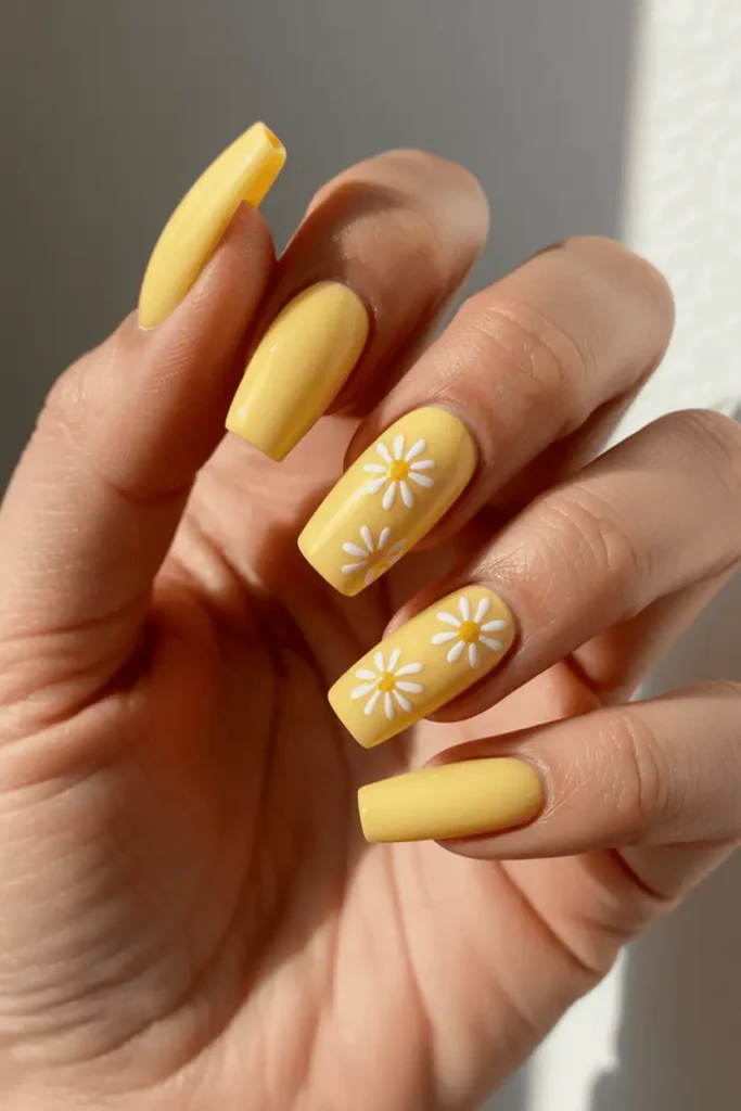 Butter Yellow with Daisy Accents