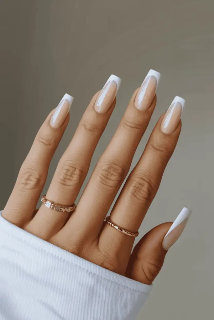 Micro French Tips with a Twist