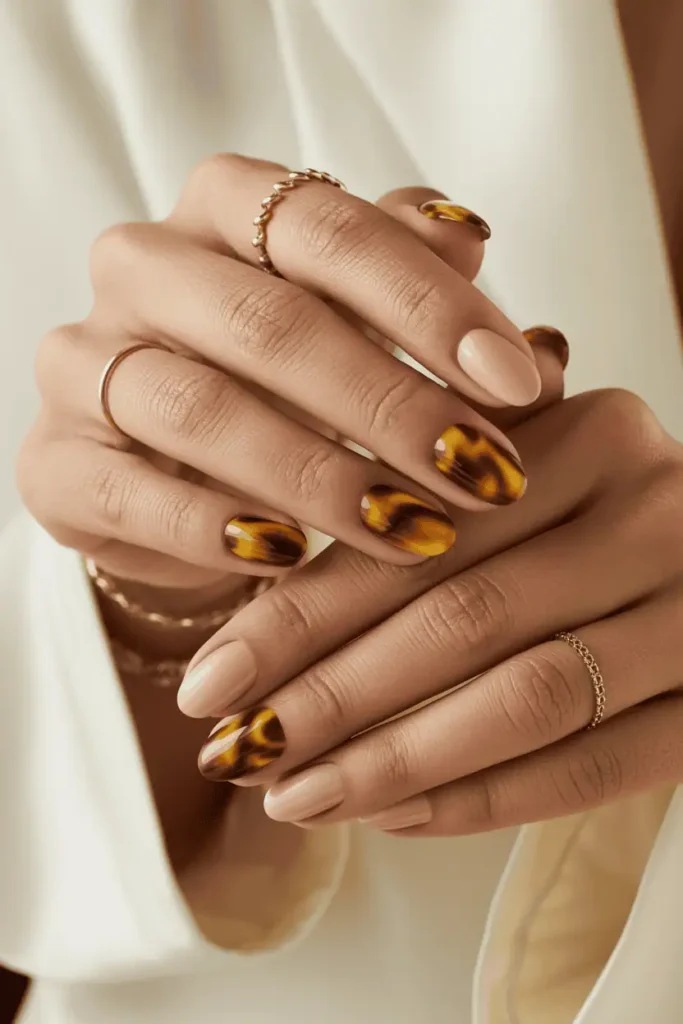 Nude with Tortoiseshell Accent