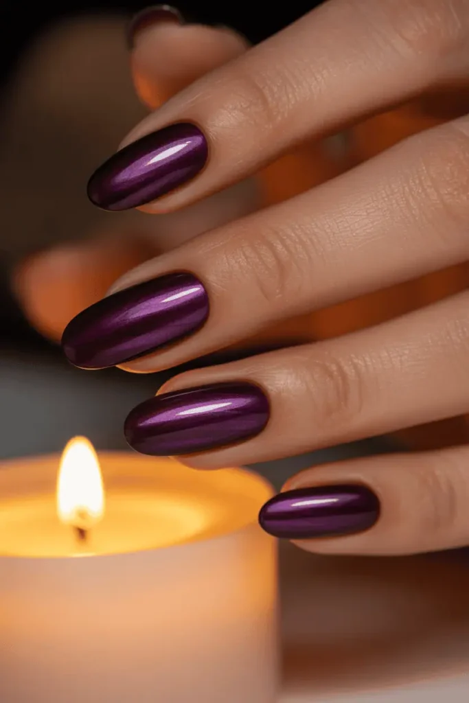 Plum Purple with Shimmer