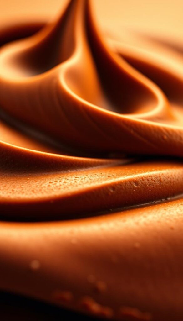 A close-up shot of decadent mocha mousse with its rich, velvety texture. The mousse has a smooth, creamy surface that gently undulates, creating a sensual, tactile quality. Warm lighting casts a soft, golden glow over the dessert, highlighting the intricate patterns and subtle variations in the chocolatey hue. The background is blurred, allowing the viewer to focus solely on the luscious, tempting texture of the mocha mousse. The overall atmosphere is one of indulgence, comfort, and a touch of elegance. A close-up shot of decadent mocha mousse with its rich, velvety texture. The mousse has a smooth, creamy surface that gently undulates, creating a sensual, tactile quality. Warm lighting casts a soft, golden glow over the dessert, highlighting the intricate patterns and subtle variations in the chocolatey hue. The background is blurred, allowing the viewer to focus solely on the luscious, tempting texture of the mocha mousse. The overall atmosphere is one of indulgence, comfort, and a touch of elegance.