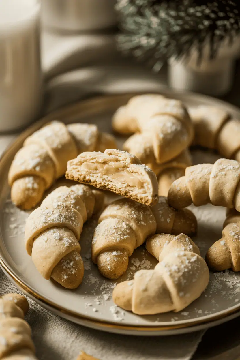 Almond Crescent Cookies