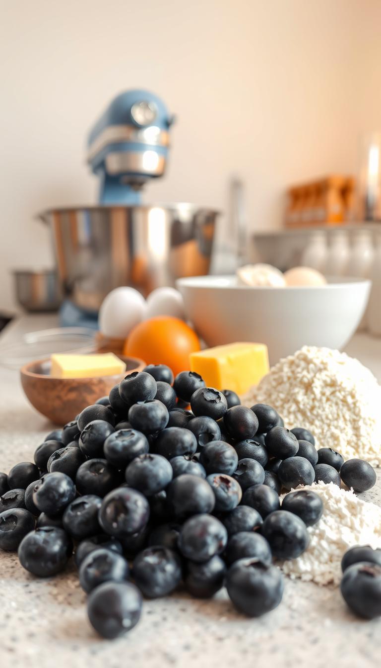 Blueberry Muffins with Crumble Topping