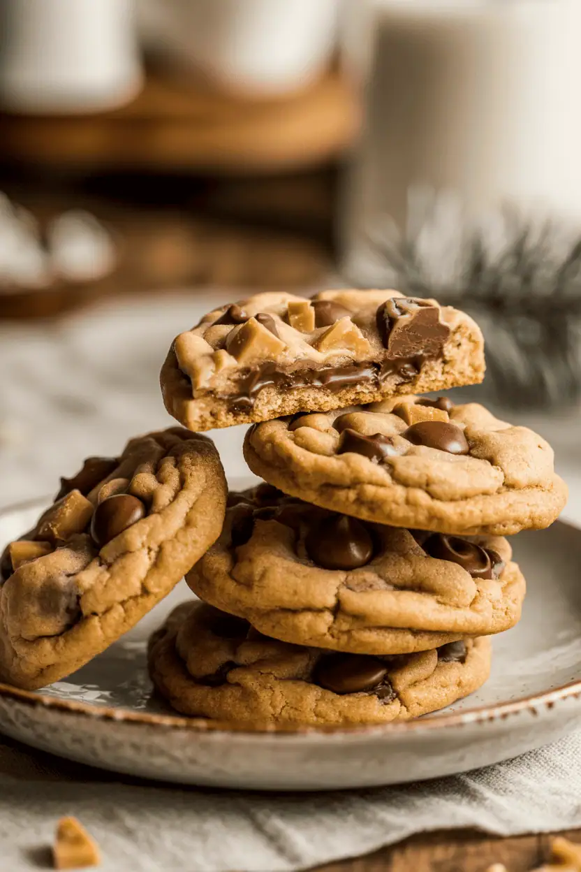 Brown Butter Toffee Chocolate Chip Cookies