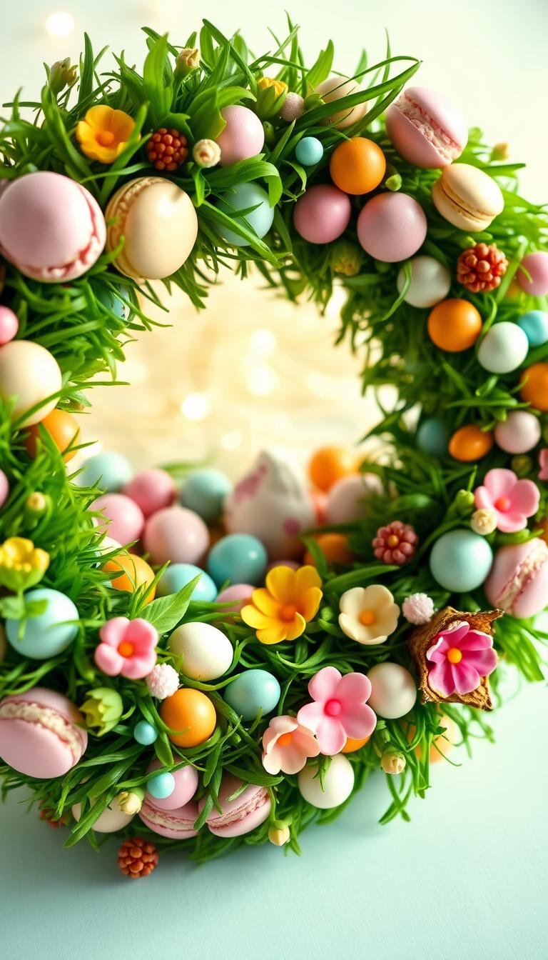DIY Easter Wreaths with Edible Elements