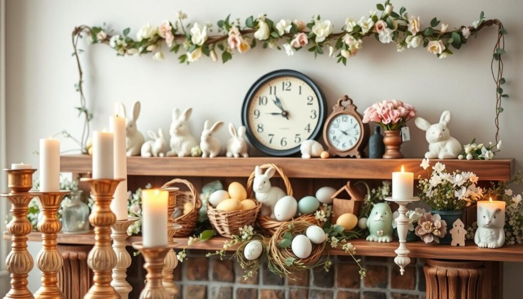 Easter mantel decor ideas Easter mantel decor ideas