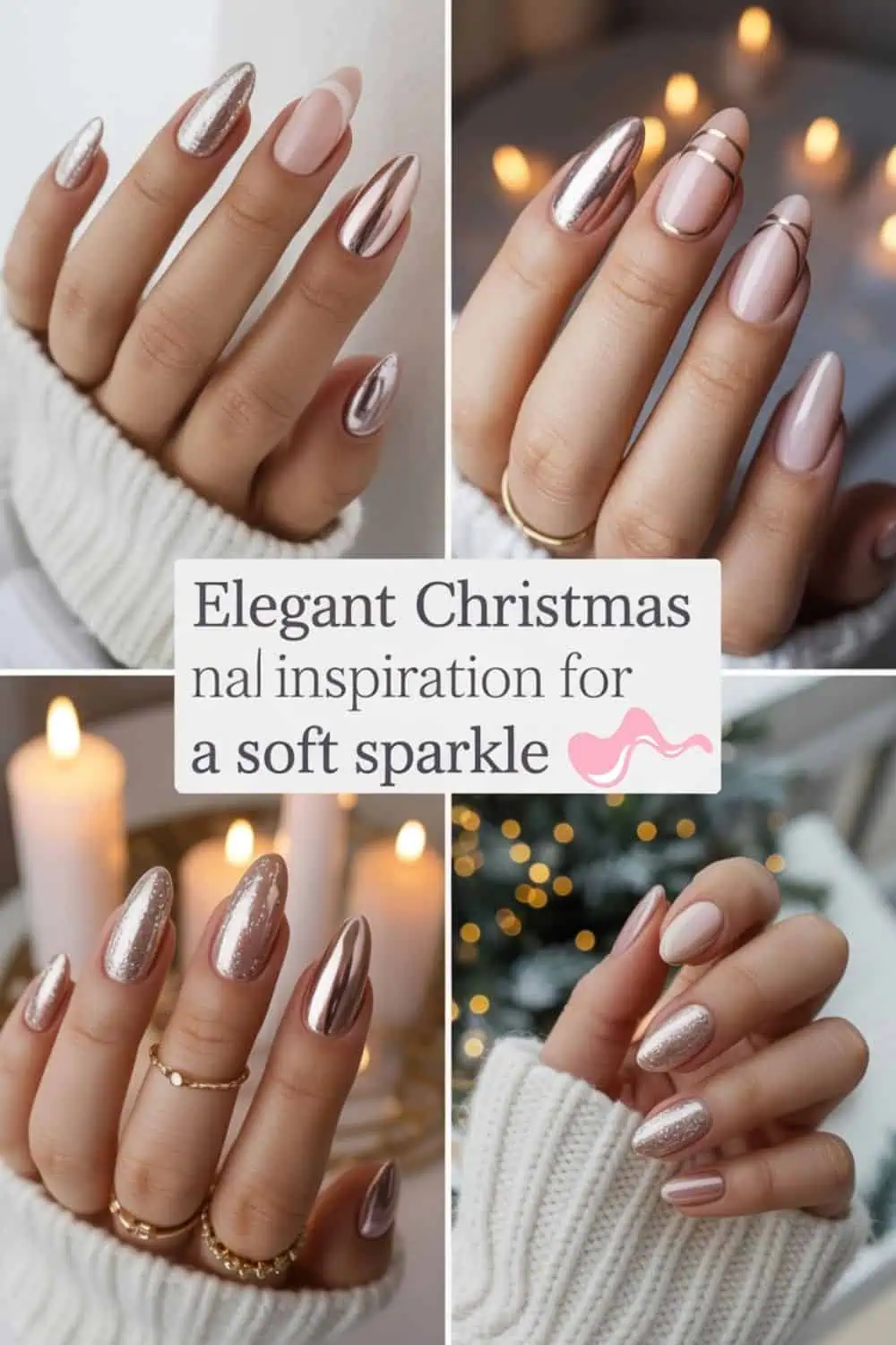 💅 20 Elegant Christmas Nails for Minimalists Who Still Love Sparkle