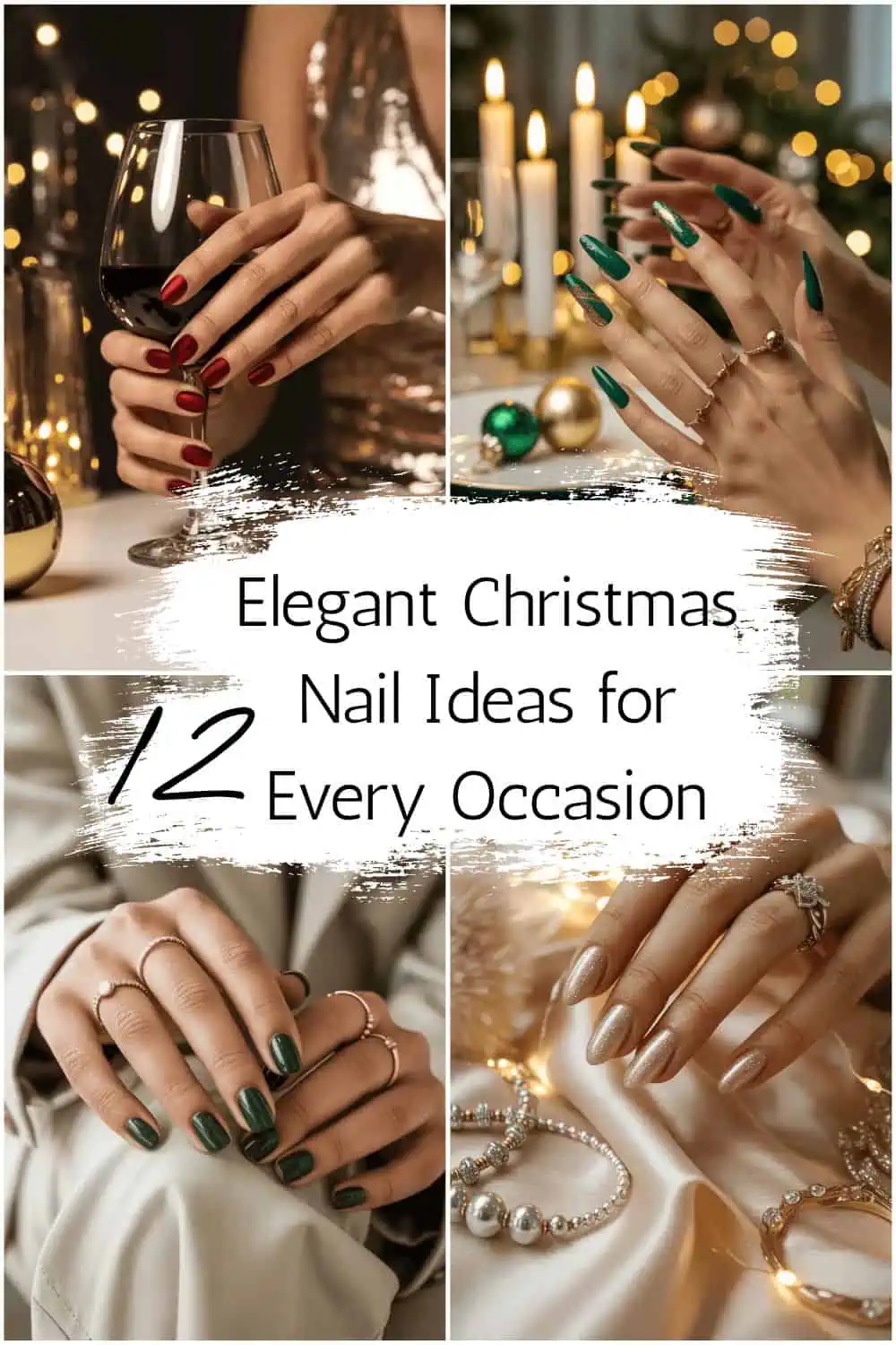 💅 12 Christmas Nail Ideas for Every Holiday Occasion (Office Parties, Dinners & Weddings)