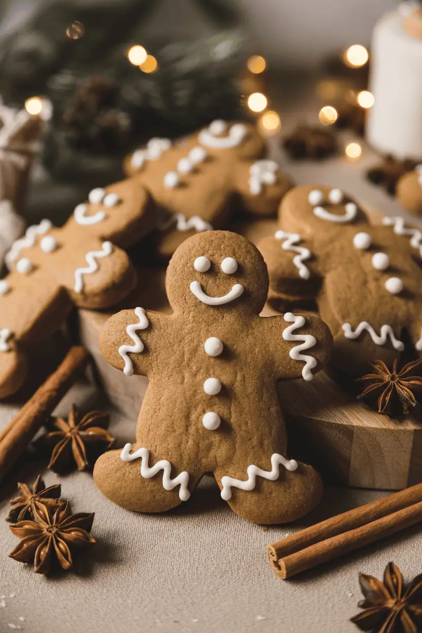 Gingerbread Men with White Icing