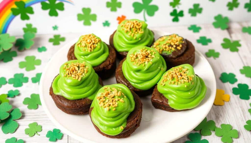 Leprechaun hat brownies Leprechaun hat brownies