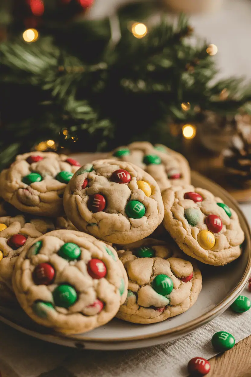 M&M Christmas Cookies