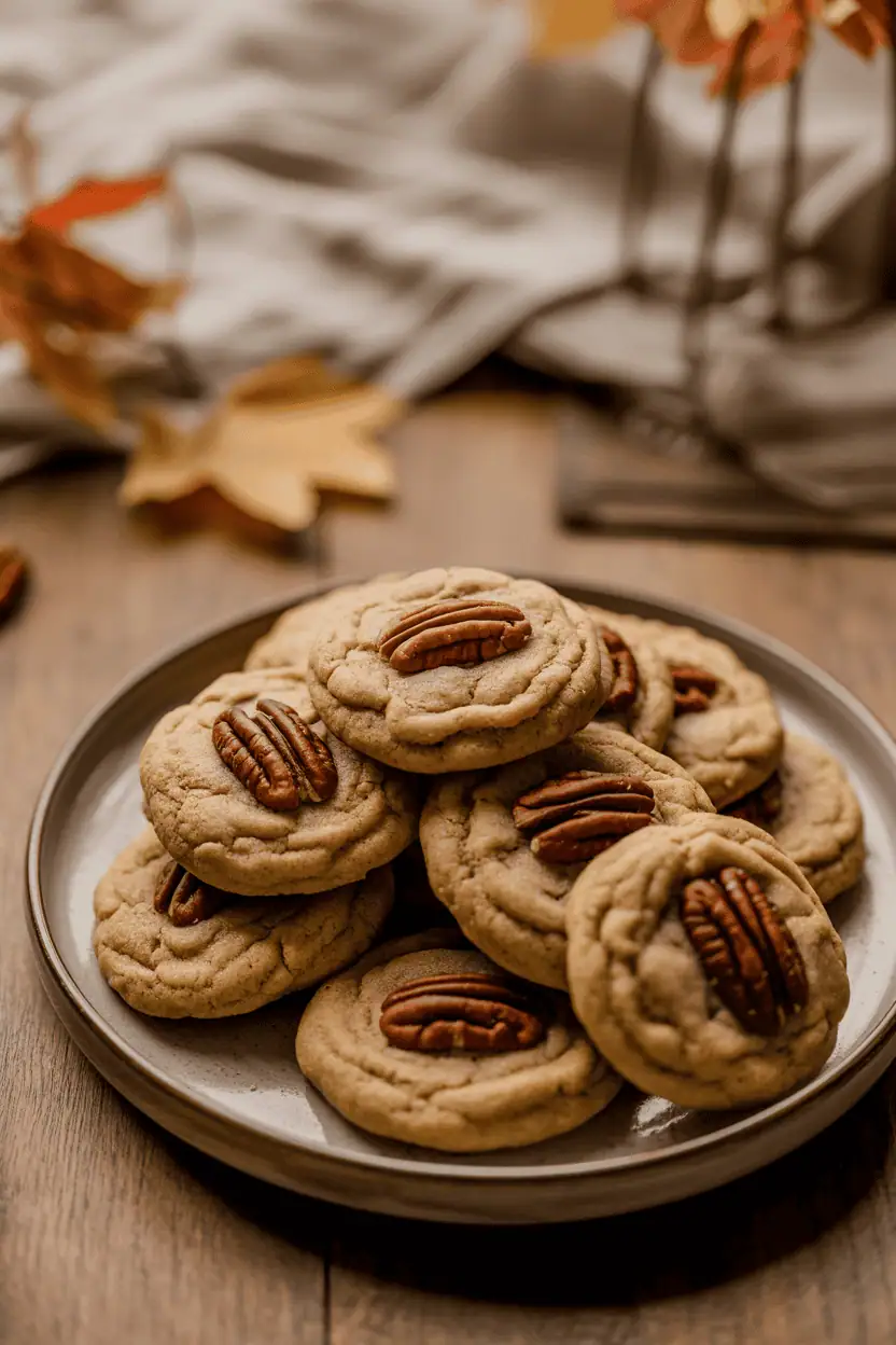 Maple Pecan Brown Butter Cookies