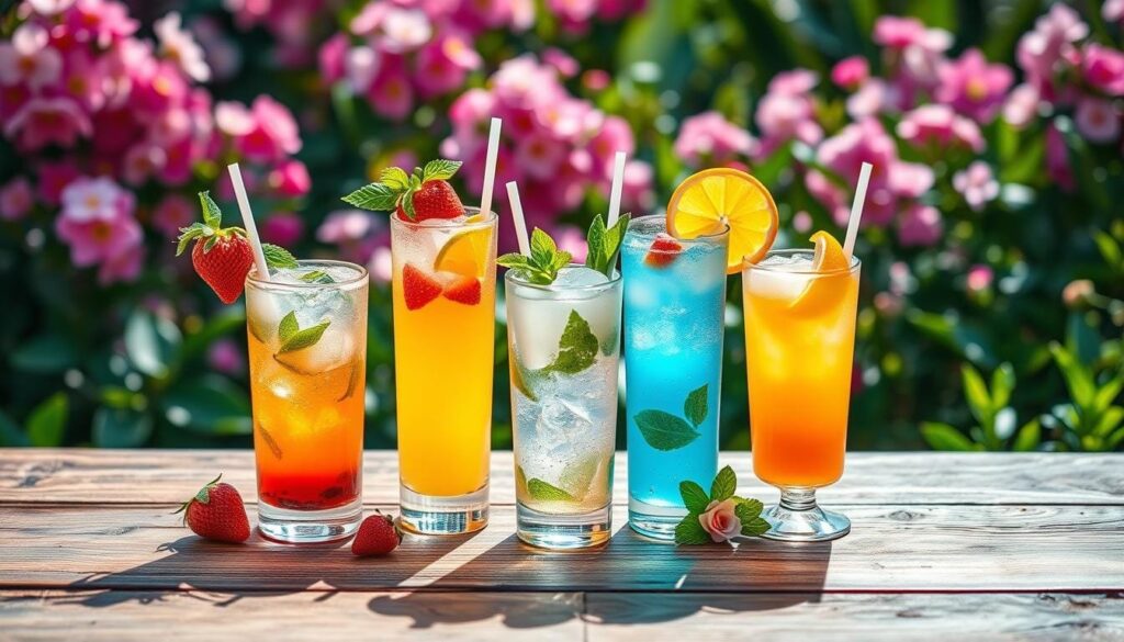 Mocktail menu for spring Mocktail menu for spring