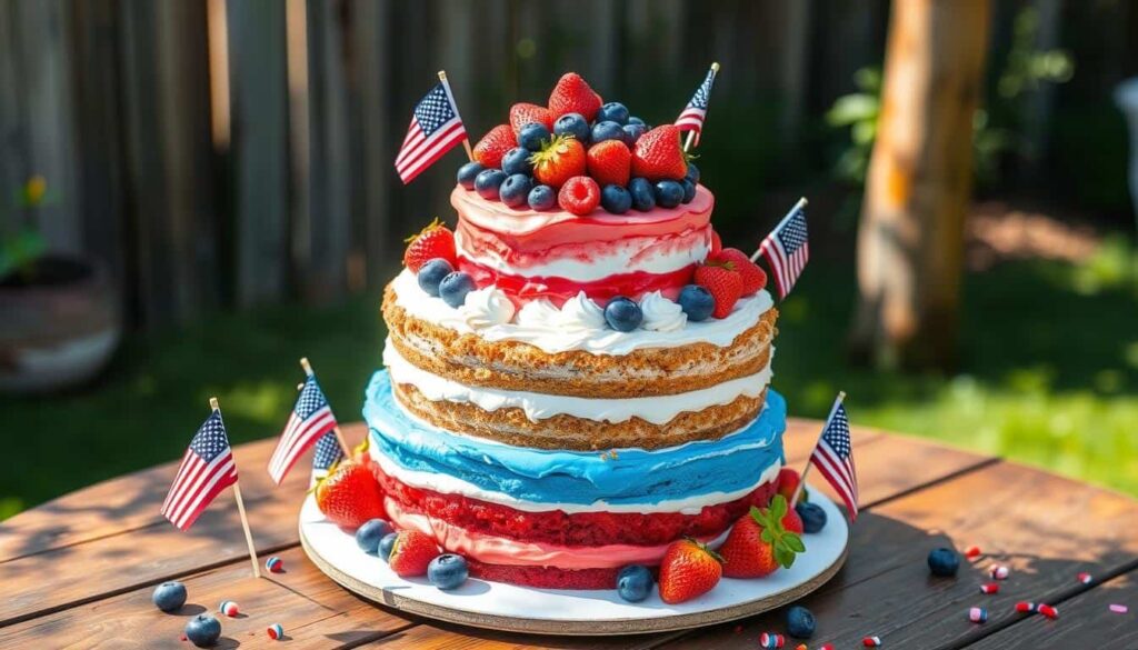 Red white and blue cake Red white and blue cake