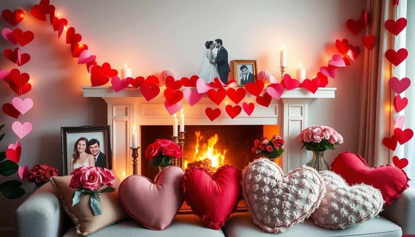 Valentine’s Day Mantel Decorating Ideas