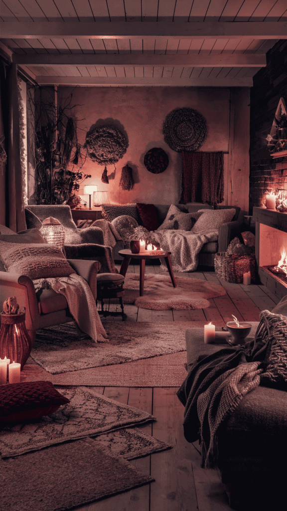 Cozy winter decor style