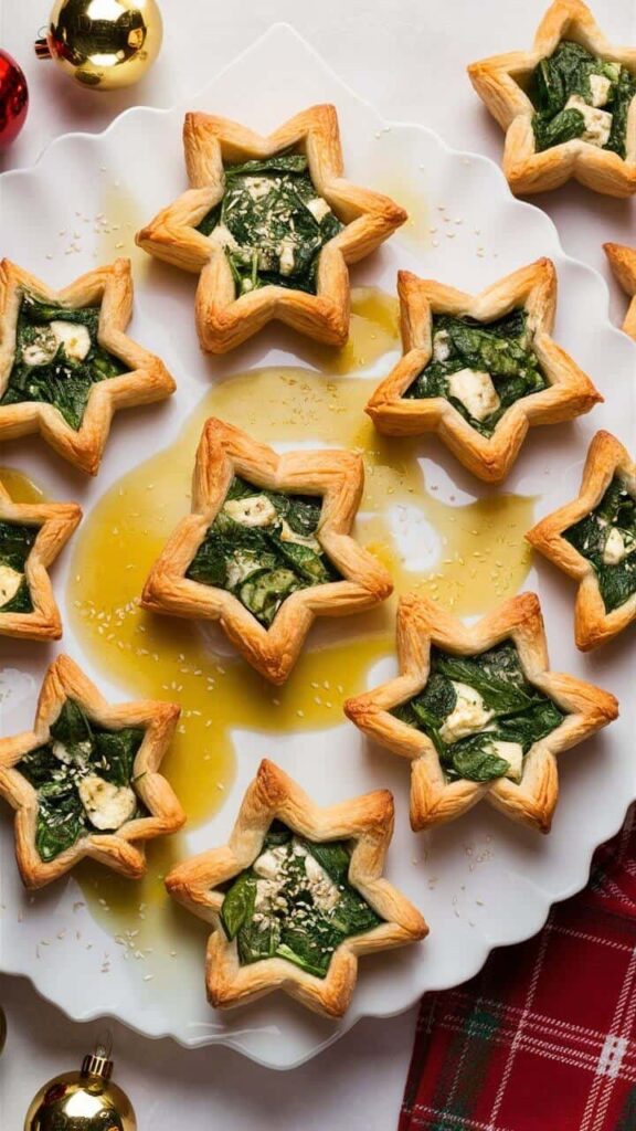 Spinach and Feta Puff Pastry Stars