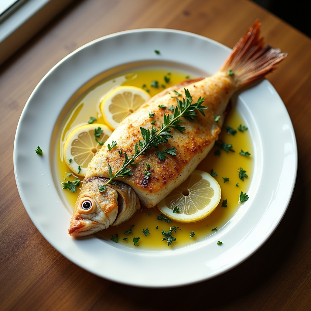Baked Cod with Herbs