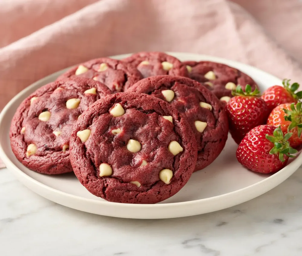 Air Fryer Red Velvet Cookies