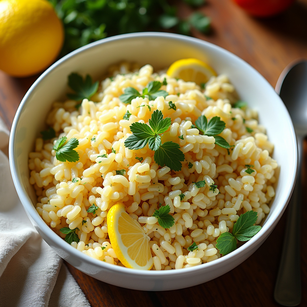 Cold Lemon Orzo Salad