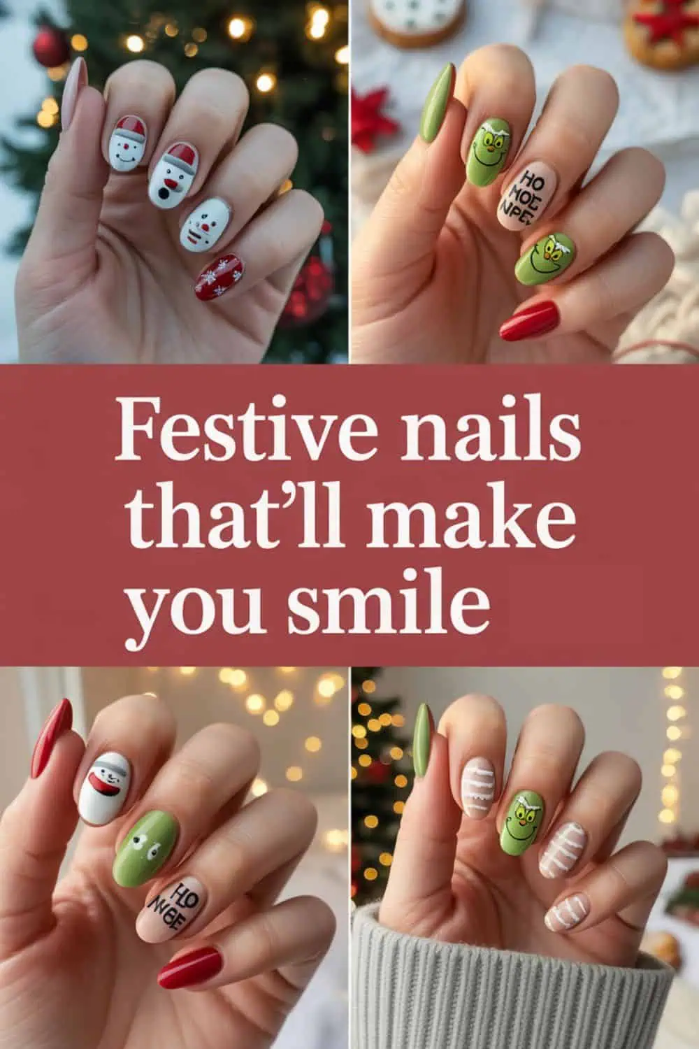 🎄 20 Cute & Funny Christmas Nail Designs That’ll Make You Smile