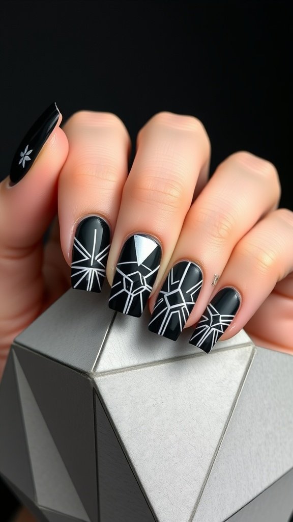 15 Stunning Black Nail Ideas to Try This Season