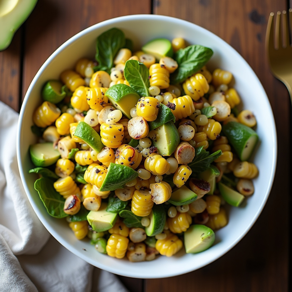 Grilled Corn and Avocado Salad