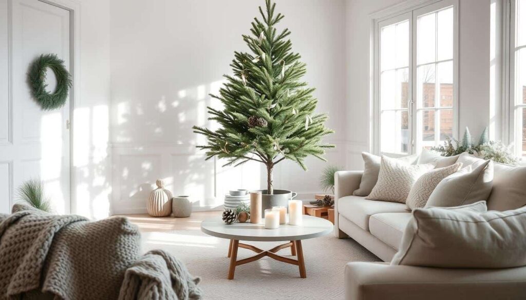 minimalist holiday decor