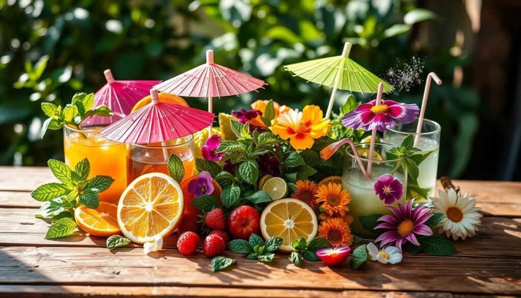 mocktail garnishes mocktail garnishes