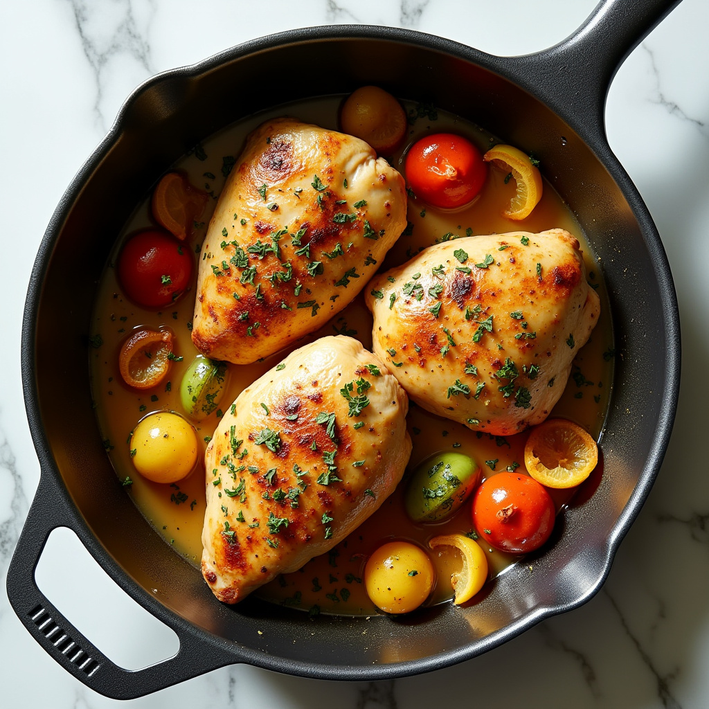 One-Pan Lemon Garlic Chicken