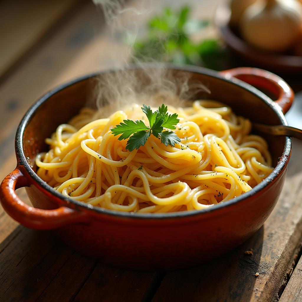 One-Pot Garlic Pasta