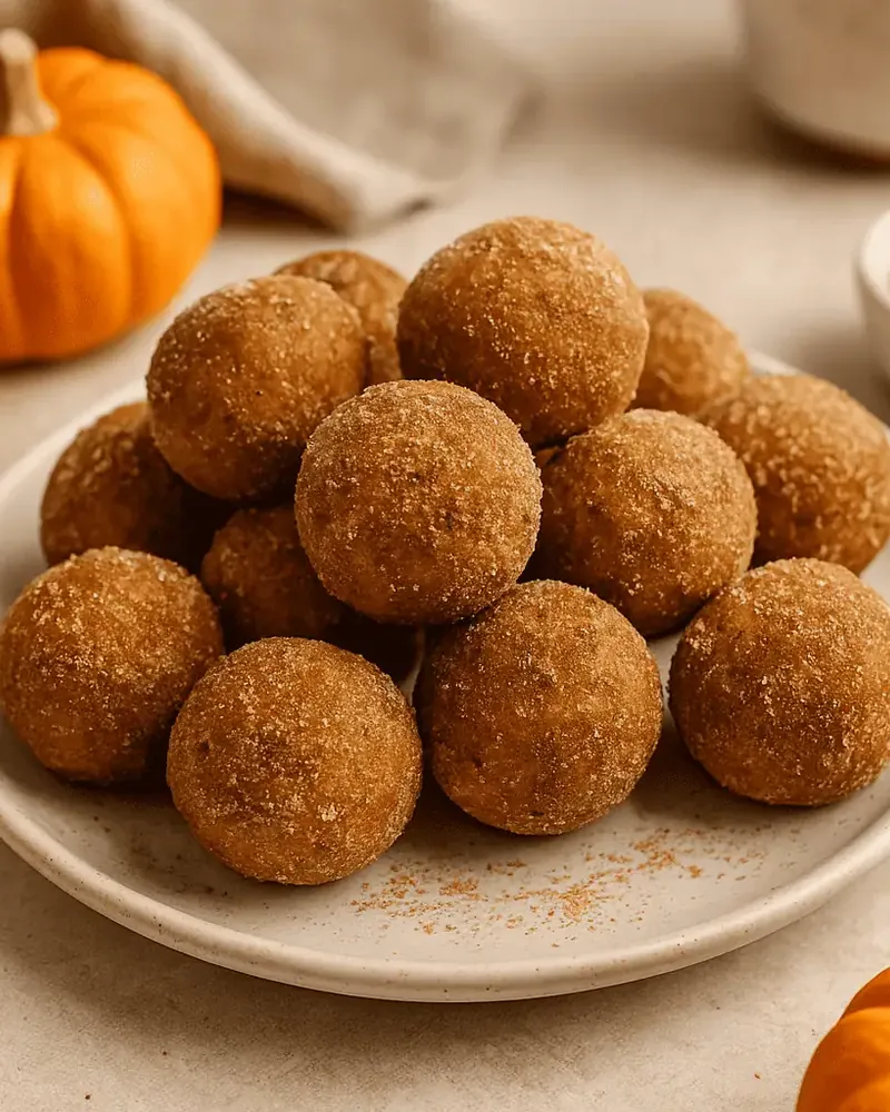 Air Fryer Pumpkin Spice Donut Holes