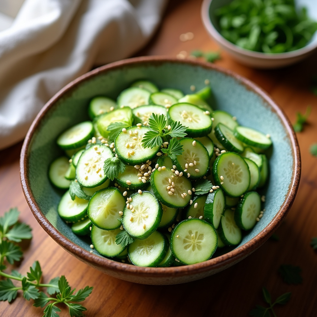 Smashed Cucumber Salad