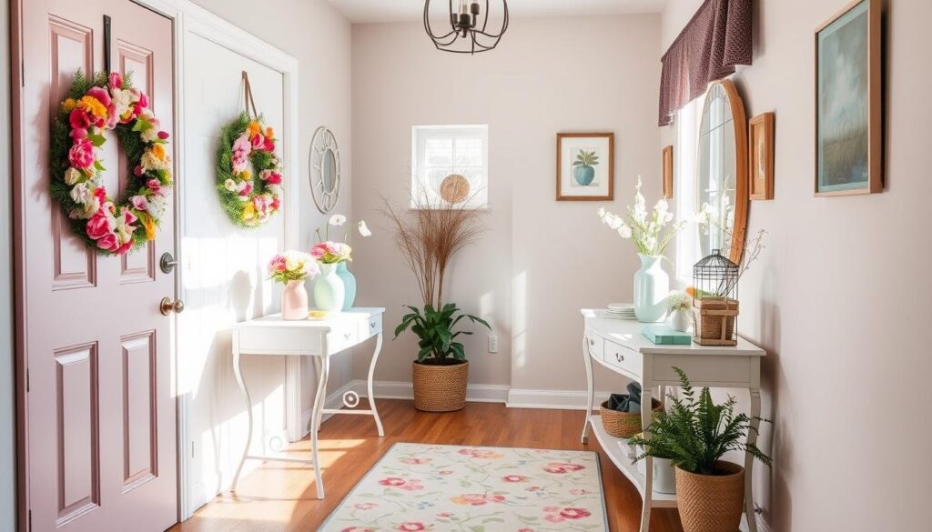 spring home decor entryway spring home decor entryway