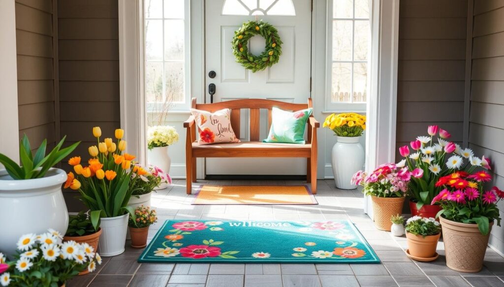 spring home decor entryway spring home decor entryway