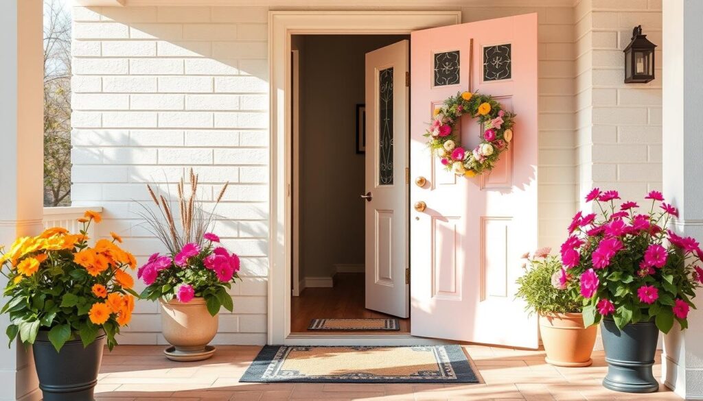 spring home decor entryway spring home decor entryway