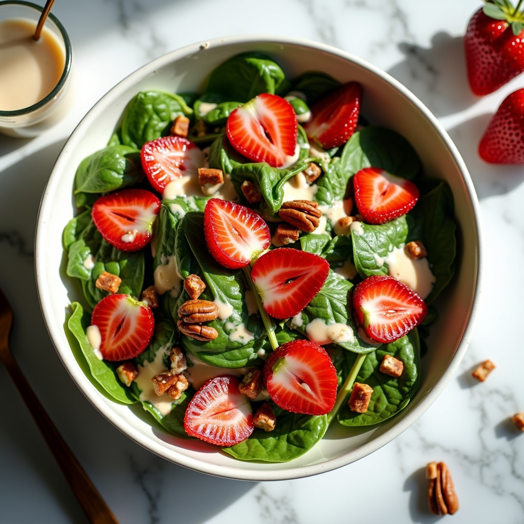 Strawberry Spinach Salad